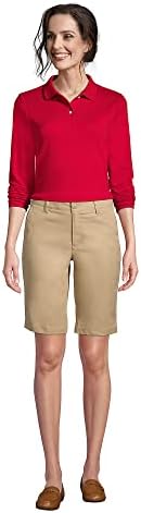 Lands End School Uniform Mulher Short Chino ativo feminino