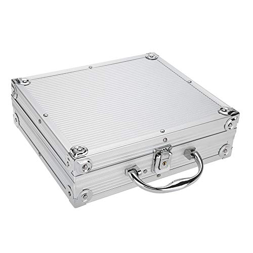 Tattoo Kit Box de alumínio Tattoo Machine Storage Case de caixa de transportar caixa de caixas com trava Organizador vazio