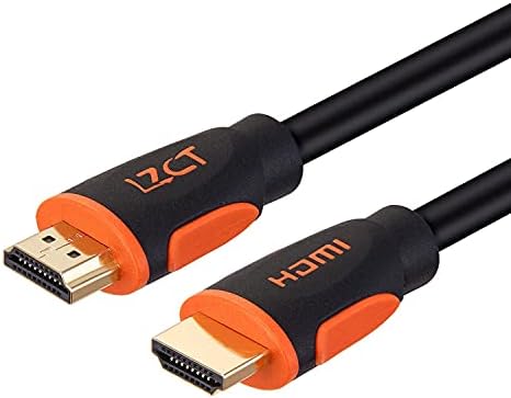 LZCT 4K HDMI 2.0 Cabo de 75 pés de 75 pés UNIDirecional Cord HDMI v2.0 com suporte de sinal embutido 3D UHD 2160P HDR 1080p com Ethernet e Arco Dual Color Mold