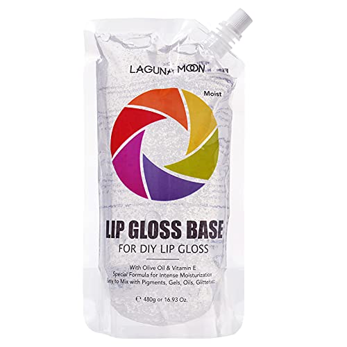 Base de brilho labial transparente para kit de brilho labial DIY - 16,93oz Versagel c/ azeite e vitamina E para lábios