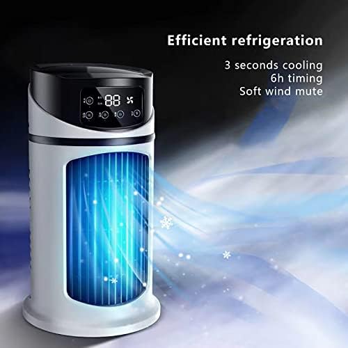 Ar condicionado portátil, 9,4 '' evaporativo de refrigerador de ar - poderoso, silencioso, leve e portátil mais refrigerador com hidrelétricas