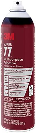 Adesivo de pulverização de alta resistência 90, 14,6 oz. & Super 77 Adesivo de spray multiuso, baixo VOC, 14 onças.