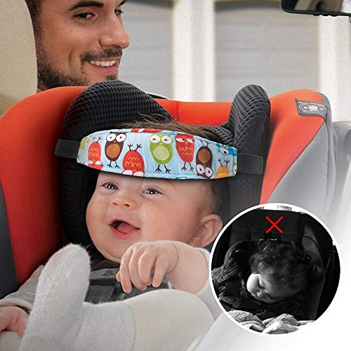 Conjunto de suporte ao pescoço da cabeça do assento do carro G-Tree, apoio de cabeça de bebê ajustável com suporte de banda de