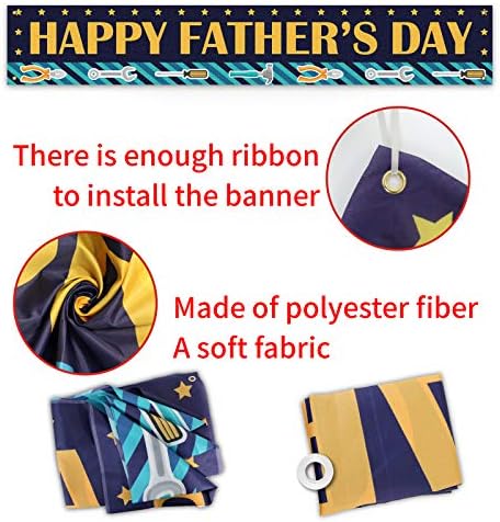 Feliz Dia dos Pais Banner grande, sinal de gramado do dia dos pais, placar da varanda, decorações de festas do dia dos pais,