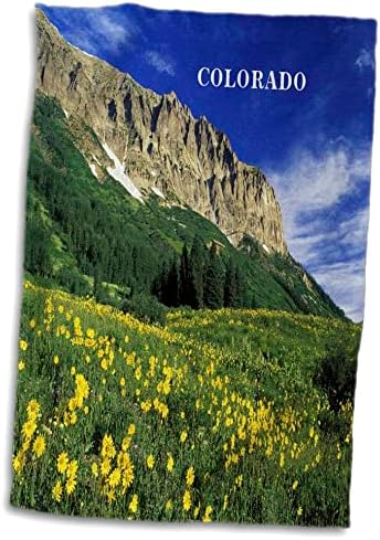 3drose fleene America The Beautiful - Alpine Meadow no Colorado - Toalhas