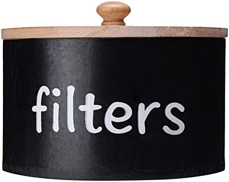 Suporte de filtro de café - Suporte de filtro de café de cesta de filtro de café de café com tampa, 6 '' de diâmetro e 3,5 '