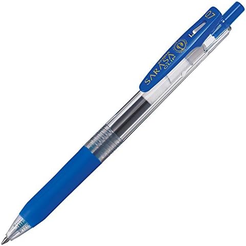 Zebra B-JJB15-BL Sarasa Gel Ballpoin Pen, 0,7, azul, 10 peças
