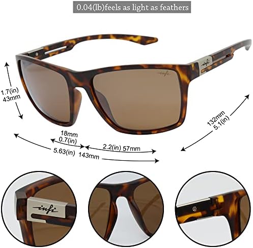 Óculos de sol polarizados de pesca infi para homens que dirigem o estilo de designer de proteção UV da corrida de golfe de golfe estilista unissex