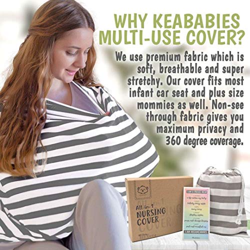 Keababies Carseat Canopy Cobert e 3 em 1 pós -parto Pacote de Wrap Recovery Wrap - amamentação de enfermagem - banda de barriga para pós -natal, gravidez, maternidade