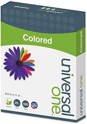 Papel de cor universal, 20 lb, 8-1/2 x 11, Goldenrod, 500 folhas/resma