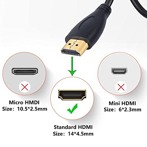 Gelrhonr 4K Cabo HDMI 1,4,90 graus ângulo HDMI Male a homem 4k a 30Hz, conector banhado a ouro, arco de suporte, 3D, Ethernet,