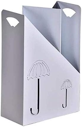 Neochy Umbrella Stand Simples Moda Racker Metal Metal Home Office Decor Bandeja/Branco