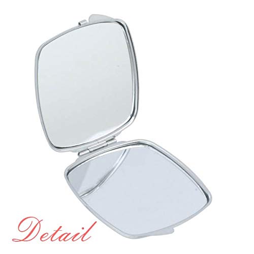 Glutton Black and White Animal Mirror Portátil Compact Pocket Maquia