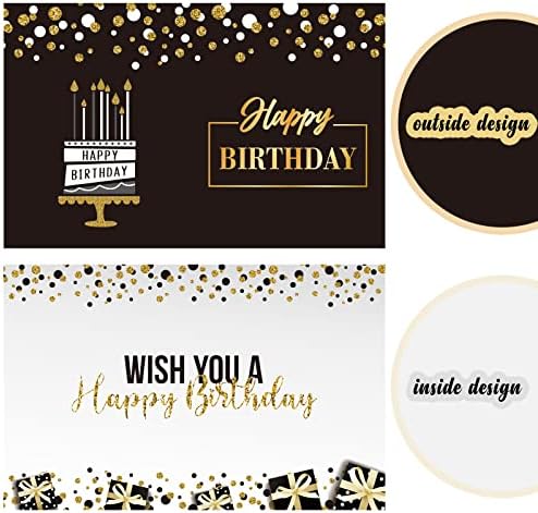 Cartão de aniversário do IdealMuzik Jumbo, cartão de festa de aniversário gigante, cartões de mensagens de livro de