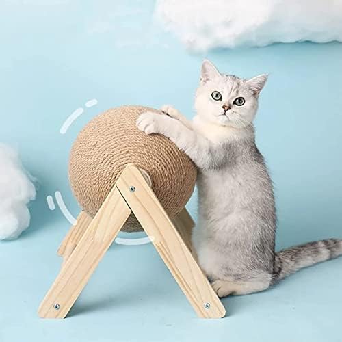 Bola de arranhão de gato chentiano, anti -depressão Cat Ball Toy Scratcher, brinquedo de arranhões de gato, sisal de sisal sisal