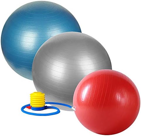 Sunny Health & Fitness Anti-Burst Gym Yoga Ball em 55 cm, 65 cm e 75 cm