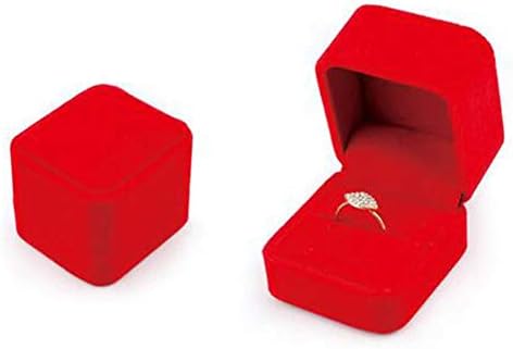 Caixa de joias Hahawaii, Velvet Apresentation Jewelry Ring Bracelet Storage Storage Exibir caixa Presente - Preto Big Pingente Box