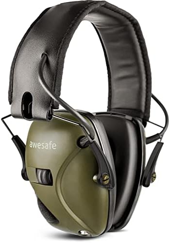 AweSafe Shooting Electroning Muleffs Ear fones de ouvido de proteção auditiva para a redução de ruído de atirador