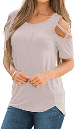 Greer mulheres blusas de verão manga curta sexy ombro frio camiseta tops