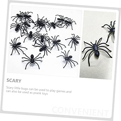 Tendycoco 90 PCs Soft Spider Toy Toys Acessórios domésticos Decoração brinquedos para crianças Halloween Prank Toy Spiders Spiders