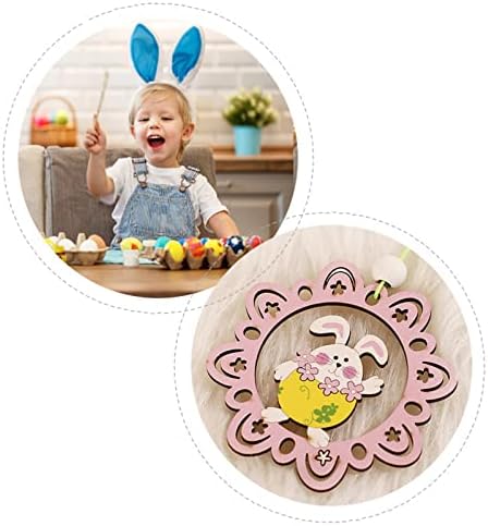 Ihtha Easter Party Handicraft Ornaments Caixa de pintura colorida Pequenos pingentes decoração caseira