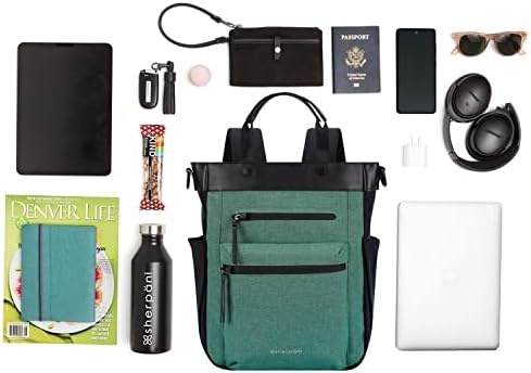 Sherpani Soleil, mochila conversível anti -roubo, mochila de laptop, mochila de viagem, sacola, bolsa de crossbody, bolsa