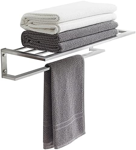 Home vAacious 24 polegadas Toalhas de banheiro com toalhas de toalha única Toalha quadrada prateleira de parede montada em