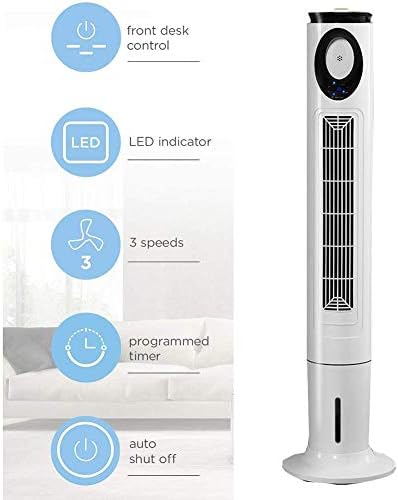 ISOBU LILIANG- SIMENTO ASSISTRADO TOLA OSCILATIVO, 3 VELOCIDADES CONTROLE REMOTO REMOTO 15 HORAS TIMER AR AR CONDICIONAL FAM PARA BASTION, TOWER EVAPORATIVA FAN WHITE 118 * 35 * 35CM BMZDLFJ-1