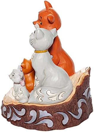 Tradições da Enesco Disney por Jim Shore Aristocats esculpidos por estatueta de coração