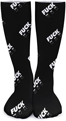 WeedKeycat foda -me me de meias grossas novidades engraçadas impressão gráfica casual casual meias de tubo médio para inverno