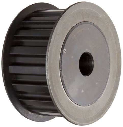 Ametric 47L100 Aço Ansi Polia de tempo com flange, 47 dentes, 0,5625 polegadas +/- 1/16 Bore piloto, 5,58 polegadas de diâmetro fora do diâmetro, 5,61 polegadas de diâmetro, 1,25