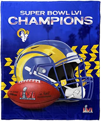 Northwest NFL Unisisex-Adult Super Bowl LVI Campeões Seda Touch Touch Throw Planta