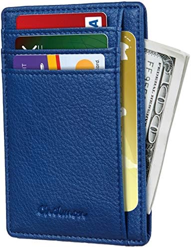 Carteira slim chelmon rfid bolso de bolso minimalista seguro titular de cartão de crédito fino seguro