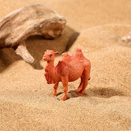 Modelos de camelo stobok miniature camel figure animal model desktop ornnings, pacote de 4