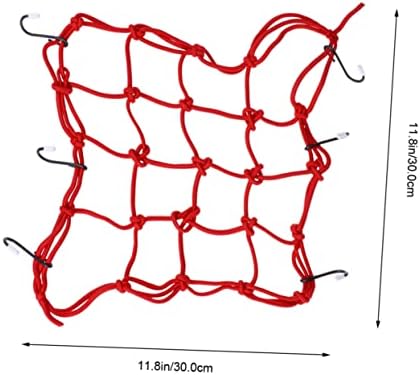 CLISPEED CAPACO ELASTIC BACA ELÁSTICA Cargo ajustável Mesh Moth Motorbike Bicicleta Líquida traseira armazenamento de borracha pesada Motocicleta com faixa para bagagem gancho de gancho de gancho de serviço elástico para baixo