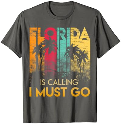 Florida está ligando para a camisa de eu deve ir camisa vintage de verão praia sol