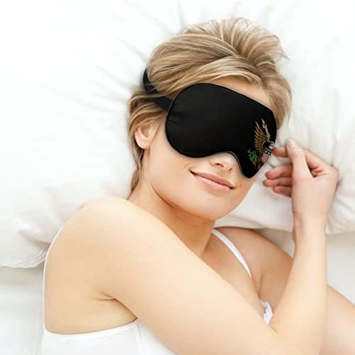 Emblema da máscara de cegos da noite dos Estados Unidos, tampa da tampa noturna de olho de olho com gráfico engraçado para