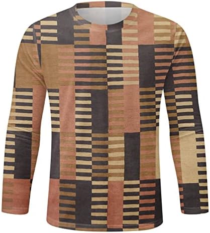 Camisetas machos outono e inverno xadrez de impressão completa camise