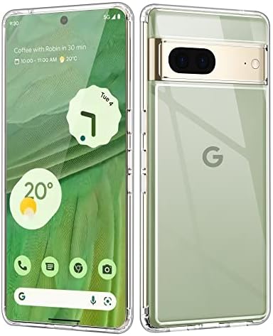Wilbur projetado para o Google Pixel 7 Case Clear, [Anti-amarelo e não escorregamento] Casos de telefone protetores à prova