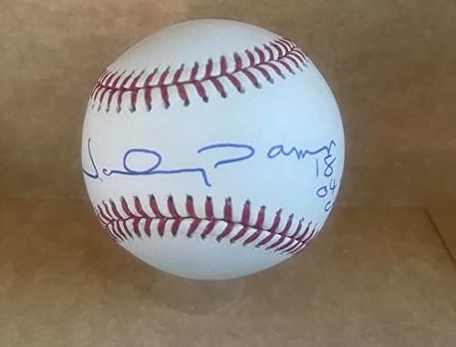 Johnny Damon 04 WS Champs assinou autografado M.L. Baseball Beckett autenticado
