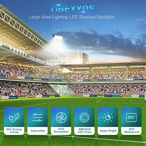 Yibeyyds LED Light Flood, 300W 30000ml 7000k Super Bright LED LED LUZES DE FOILHO