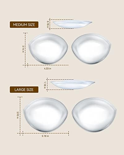 Niidor Silicone Bra insere as almofadas de inserção de elevador de mama reutilizáveis ​​para melhorar os aprimoradores de mama para mama para biquíni no maiô