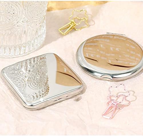 Espelho de maquiagem de maquiagem de fxlymr espelho de beleza pequeno e portátil espelho de mão, adequado para espelho de cabeleireiro,