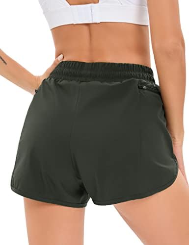 Kojooin feminino shorts de corrida rápida treino seco de alta cintura atlética shorts academia esportiva shorts de golfe de ioga com