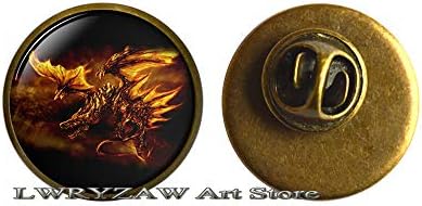 Broche de Dragão, Dragão Charm Broche Animal Presente Dragão Jóias Dragão, Jóias de Fantasia Mitologia Broch Dragon Gifts, M322