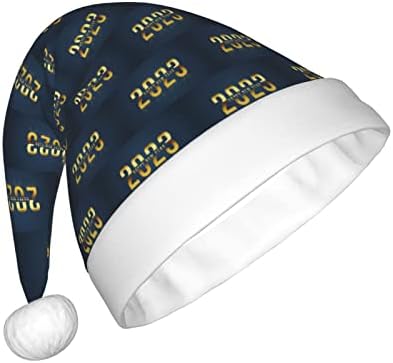 Ano do coelho MISTHO Feliz Ano Novo 2023 Capéu de Natal de Festa, Hat de Papai Noel Chapéu de Férias de Natal Adulto