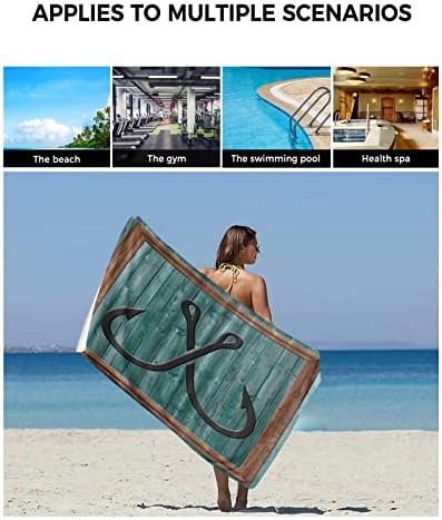 Toalhas de banho pakiinno Conjunto de toalhas macias absorventes ancoragem de garras de pesca âncora na fazenda Celeiro