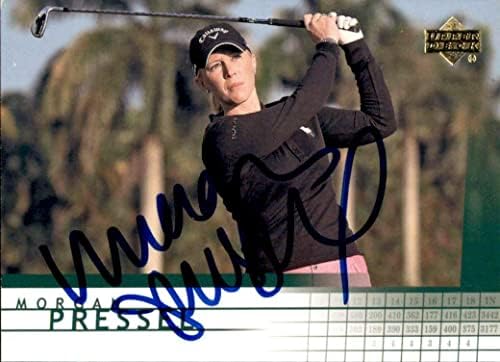 Morgan Pressel assinou o jogo UD SP 2012 Usado Cartão de Golfe #R29 LPGA - Equipamento de golfe autografado