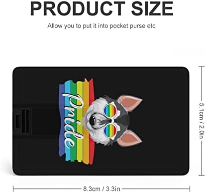 LGBT Pride Husky Credit Card Card Drives Flash de Memória personalizada Chave dos presentes corporativos e brindes promocionais