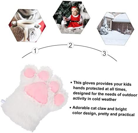 Luvas de garra de Toyvian Cat Kids Mittens Inverno Mittens de inverno Mitts For Kids Black Paws Kids Winter Luvas